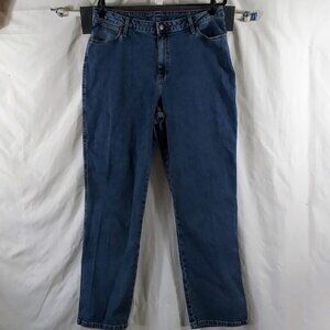 Wrangler Women's Blue Straight Leg High Rise Y2K Cowgirl Chic Jeans Size XL